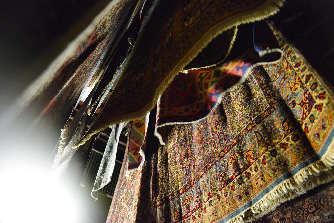 Asciugatura tappeti persiani