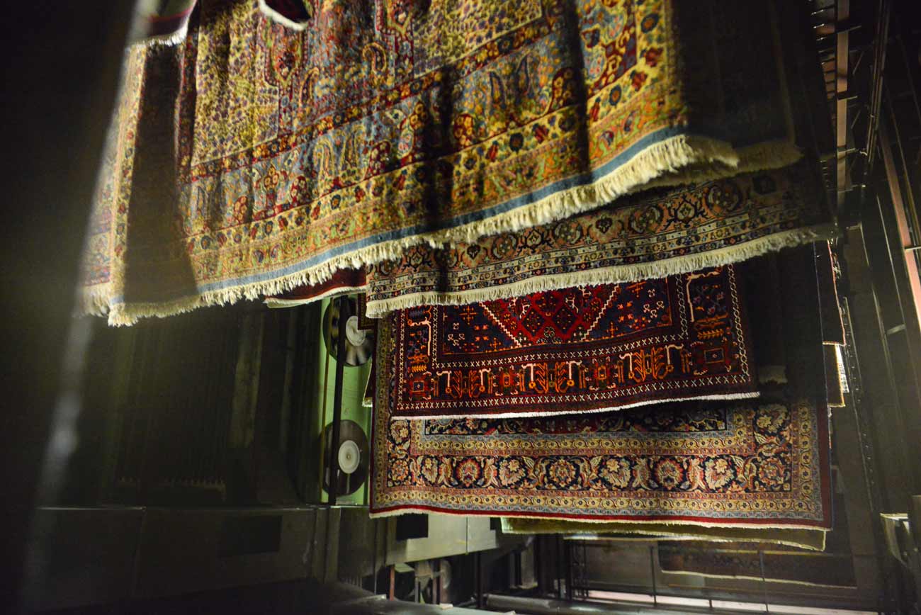 Lavaggio Asciugatura tappeti persiani