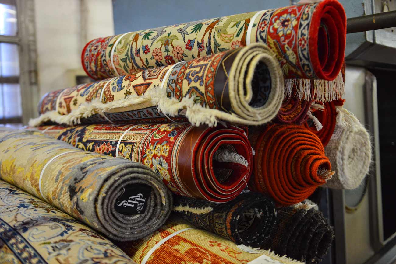 Lavaggio consegna tappeti persiani